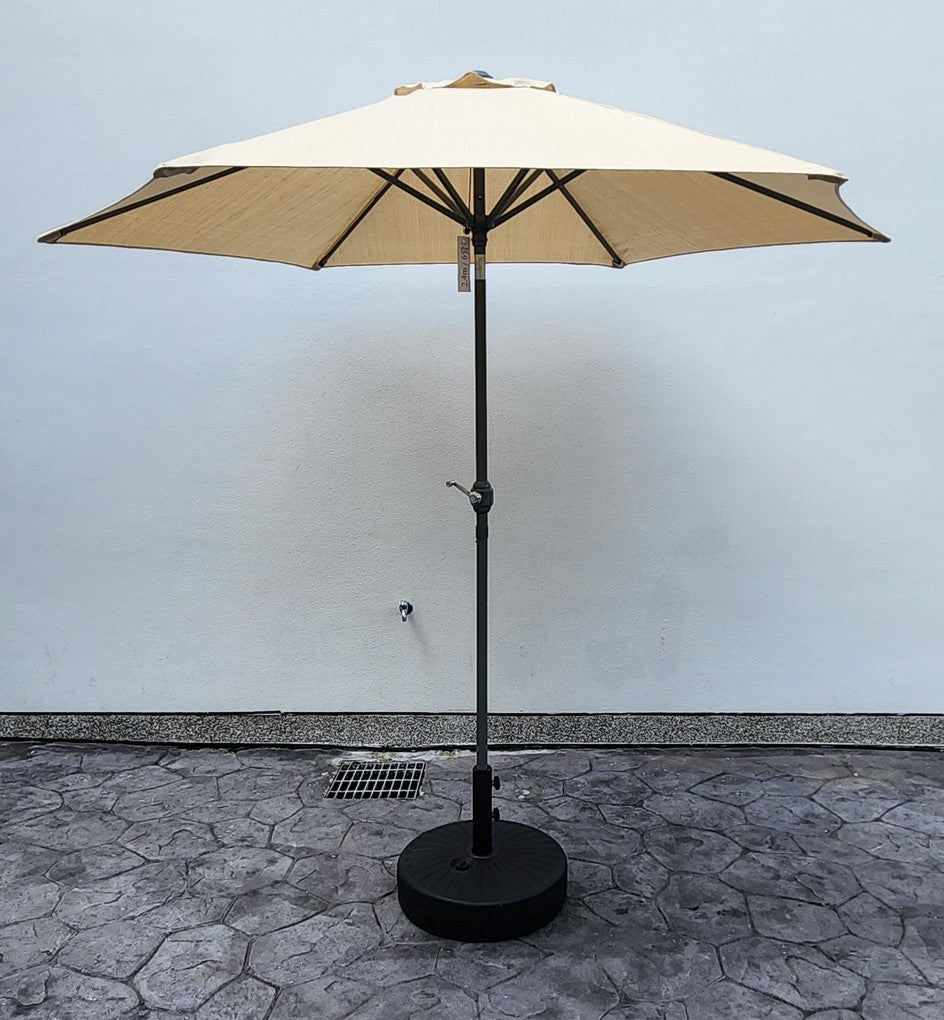 Replacement 2.4M 6 Ribs Parasol Fabric  - Olefin Beige