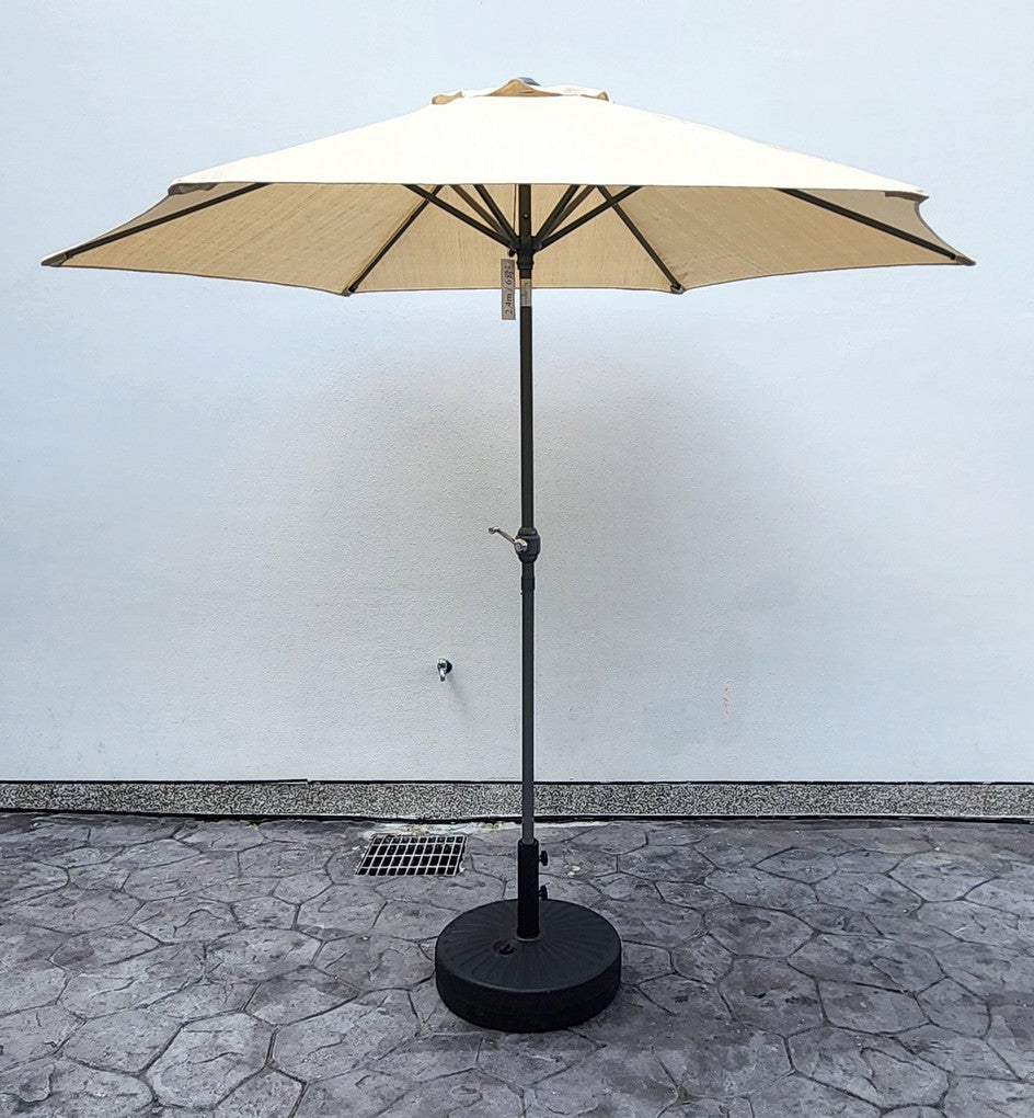 Replacement 2.4M 6 Ribs Parasol Fabric  - Olefin Beige