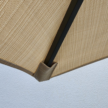 Garden Parasol Replacement Cover 2.4M 6 Ribs Fabric  - Olefin Beige