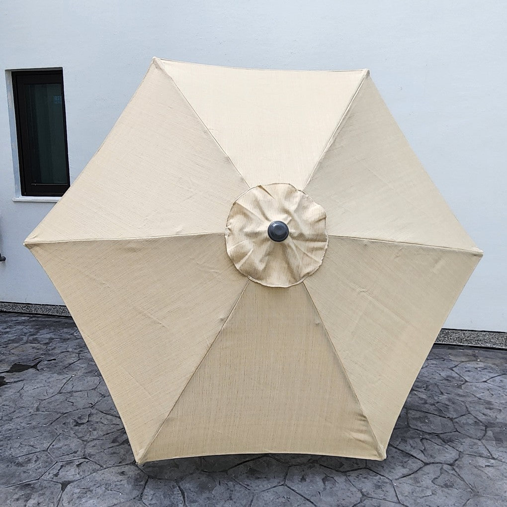 Replacement 2.4M 6 Ribs Parasol Fabric  - Olefin Beige