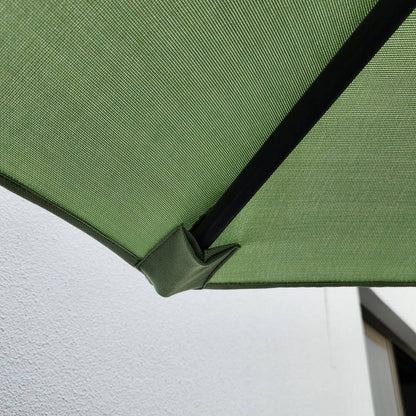 Garden Parasol Replacement Cover 2.7M 8 Ribs Fabric  - Olefin Green
