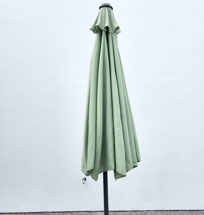 Garden Parasol Replacement Cover 2.7M 8 Ribs Fabric  - Olefin Green