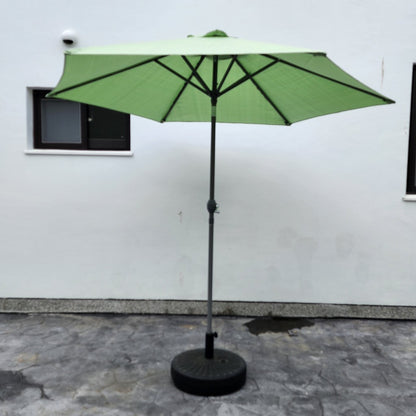 Garden Parasol Replacement Cover 2.4M 6 Ribs Fabric  - Olefin Green