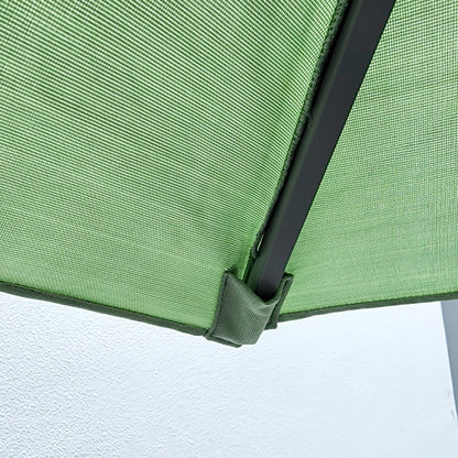 Garden Parasol Replacement Cover 2.4M 6 Ribs Fabric  - Olefin Green