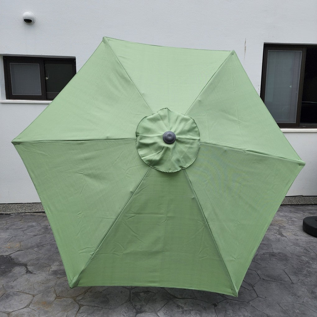 Replacement 2.4M 6 Ribs Parasol Fabric  - Olefin Green
