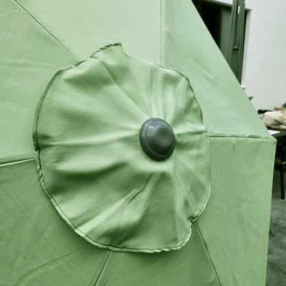 Garden Parasol Replacement Cover 2.4M 6 Ribs Fabric  - Olefin Green