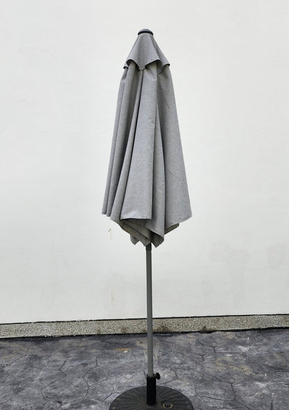 Garden Parasol Replacement Cover 2.4M 6 Ribs Fabric  - Grey