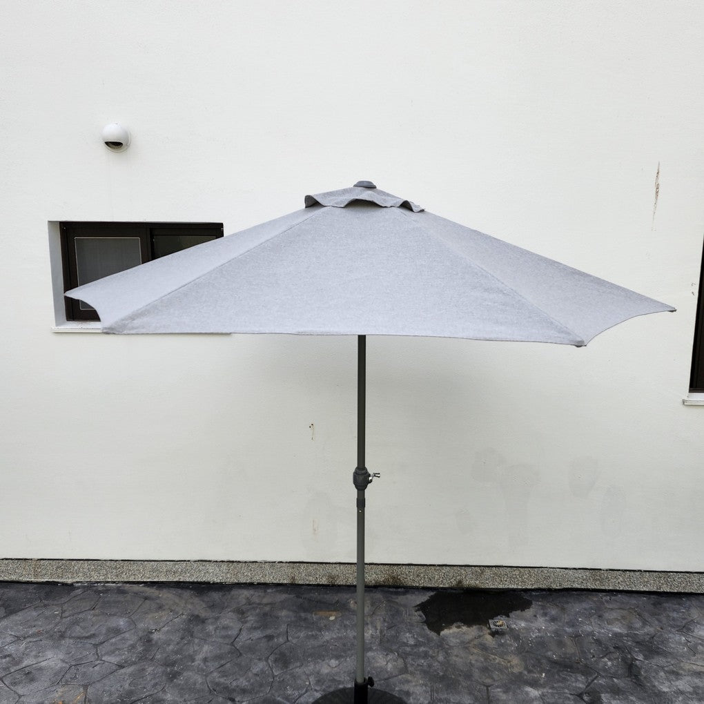 Replacement 2.4M 6 Ribs Parasol Fabric  - Grey