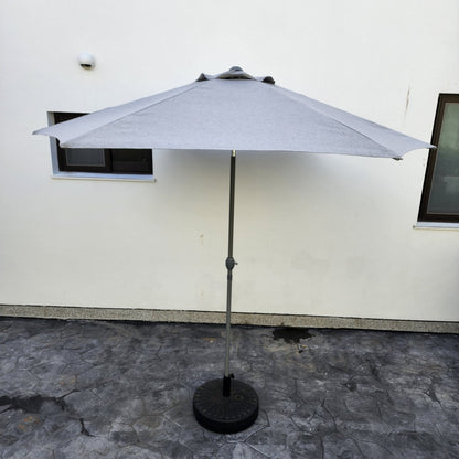 Garden Parasol Replacement Cover 2.7M 6 Ribs Fabric  - Grey
