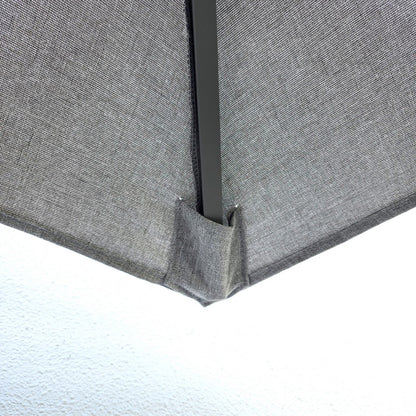 Garden Parasol Replacement Cover 2.7M 6 Ribs Fabric  - Grey