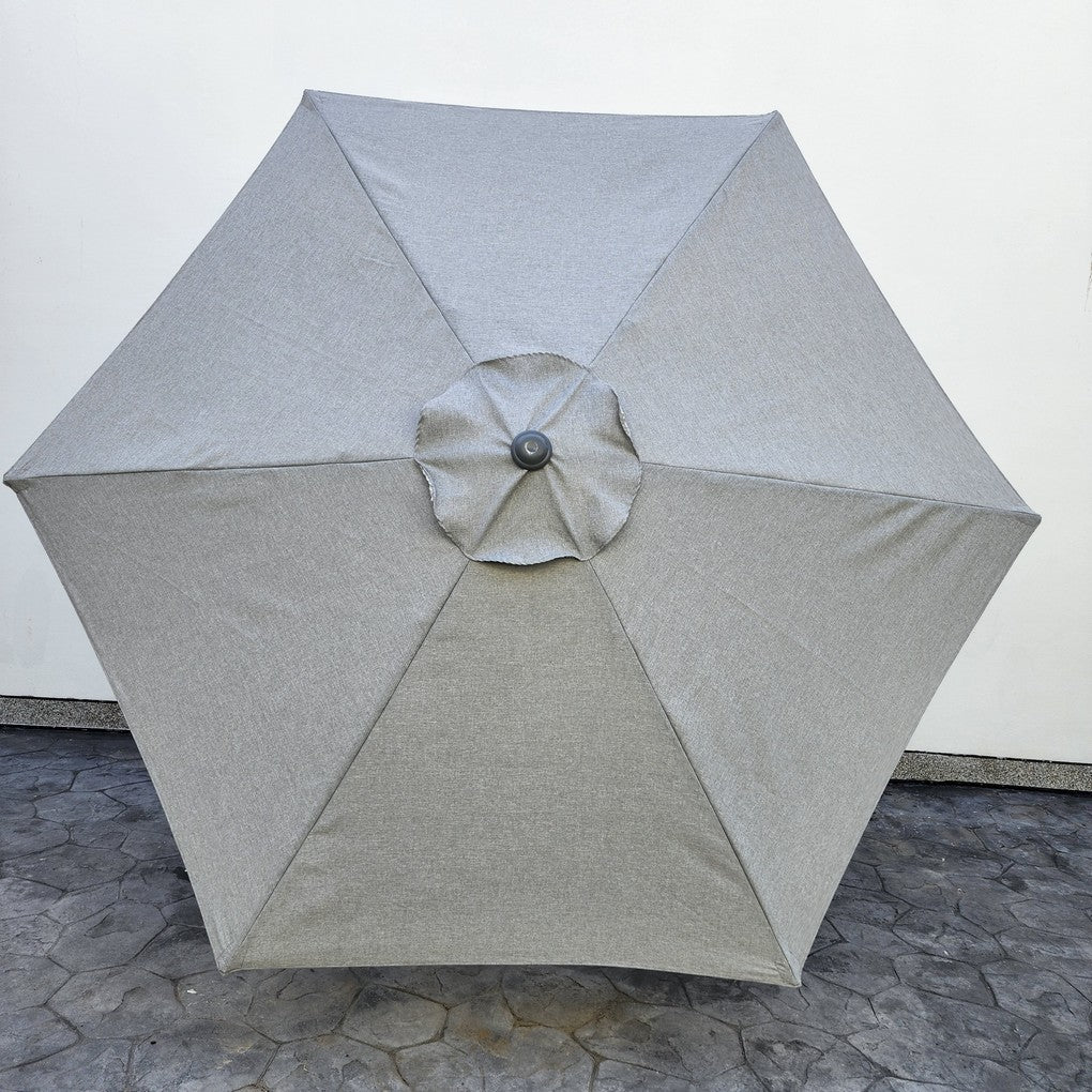 Replacement 2.7M 6 Ribs Parasol Fabric  - Grey