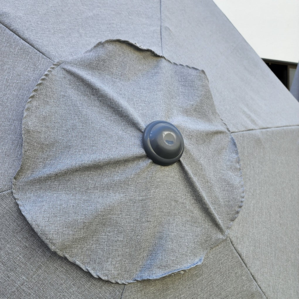 Replacement 2.7M 6 Ribs Parasol Fabric  - Grey