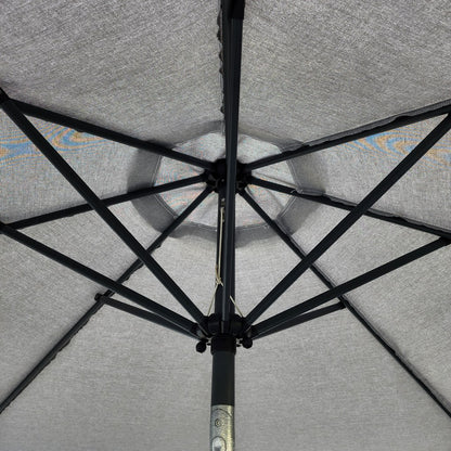 Garden Parasol Replacement Cover 2.7M 8 Ribs Fabric  - Grey