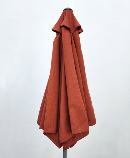 Garden Parasol Replacement Cover 2.4M 6 Ribs Fabric  - Olefin Red