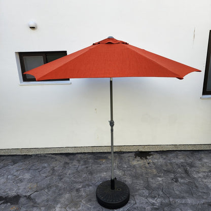 Garden Parasol Replacement Cover 2.4M 6 Ribs Fabric  - Olefin Red