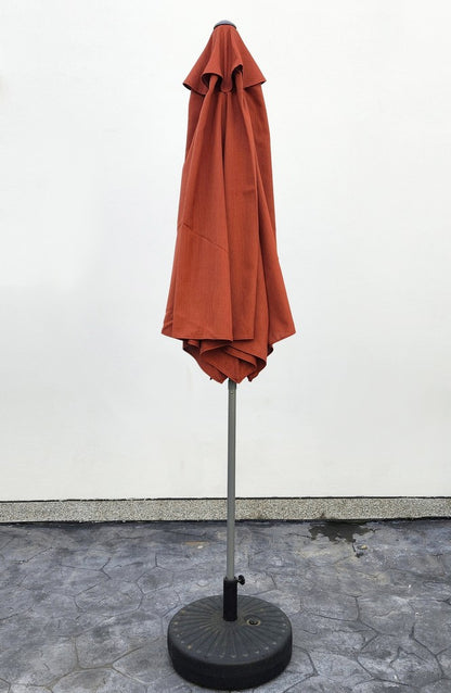 Garden Parasol Replacement Cover 2.7M 6 Ribs Fabric  - Olefin Red