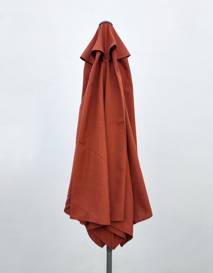 Garden Parasol Replacement Cover 2.7M 6 Ribs Fabric  - Olefin Red
