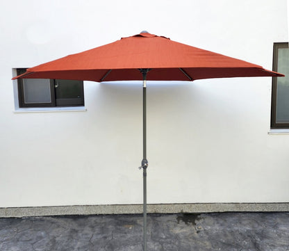 Garden Parasol Replacement Cover 2.7M 6 Ribs Fabric  - Olefin Red