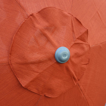 Garden Parasol Replacement Cover 2.7M 6 Ribs Fabric  - Olefin Red