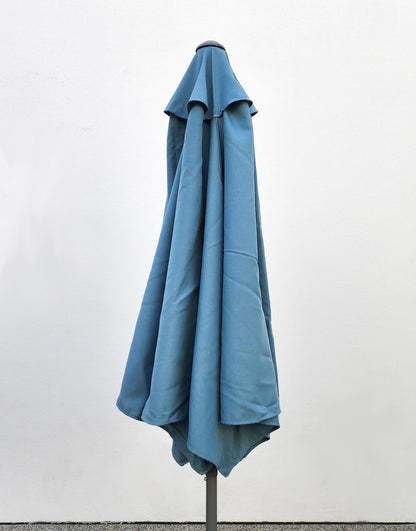 Garden Parasol Replacement Cover 2.4M 6 Ribs Fabric  - Olefin Ocean Blue