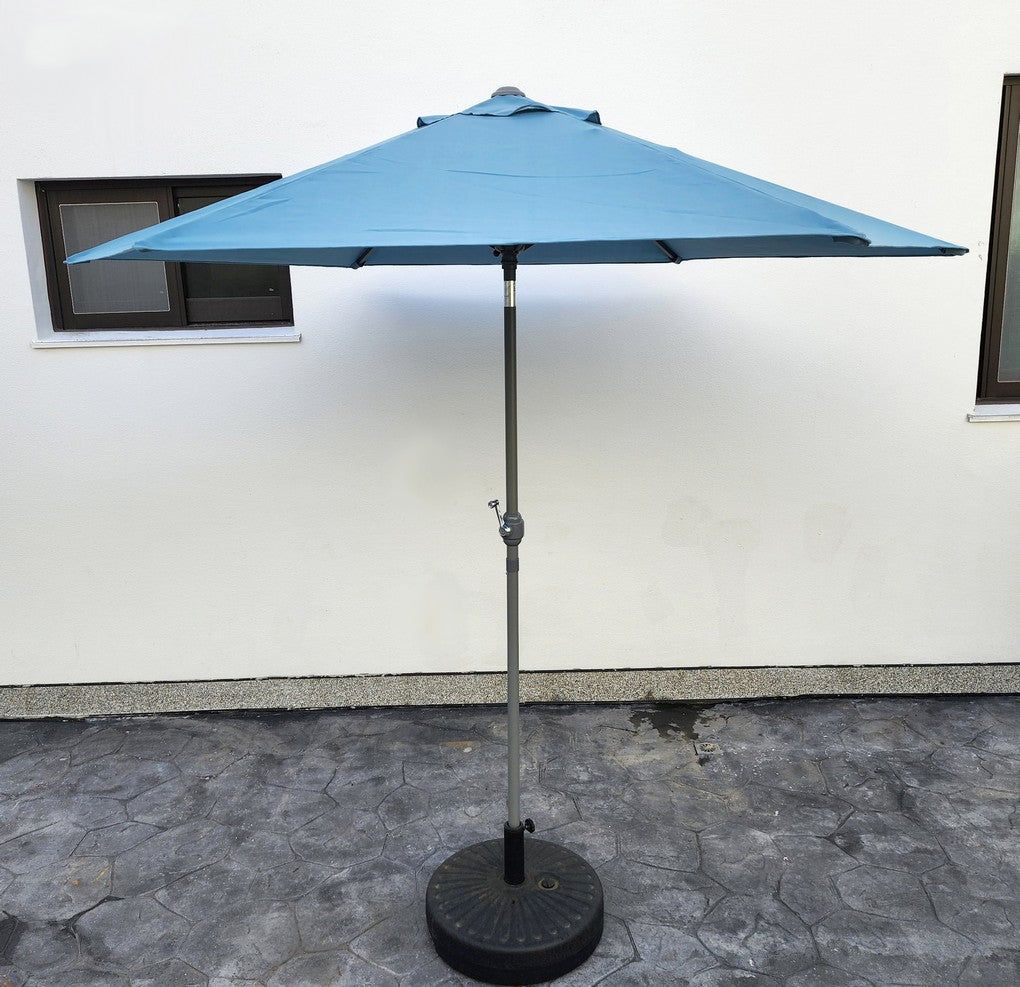 Replacement 2.4M 6 Ribs Parasol Fabric  - Olefin Ocean Blue