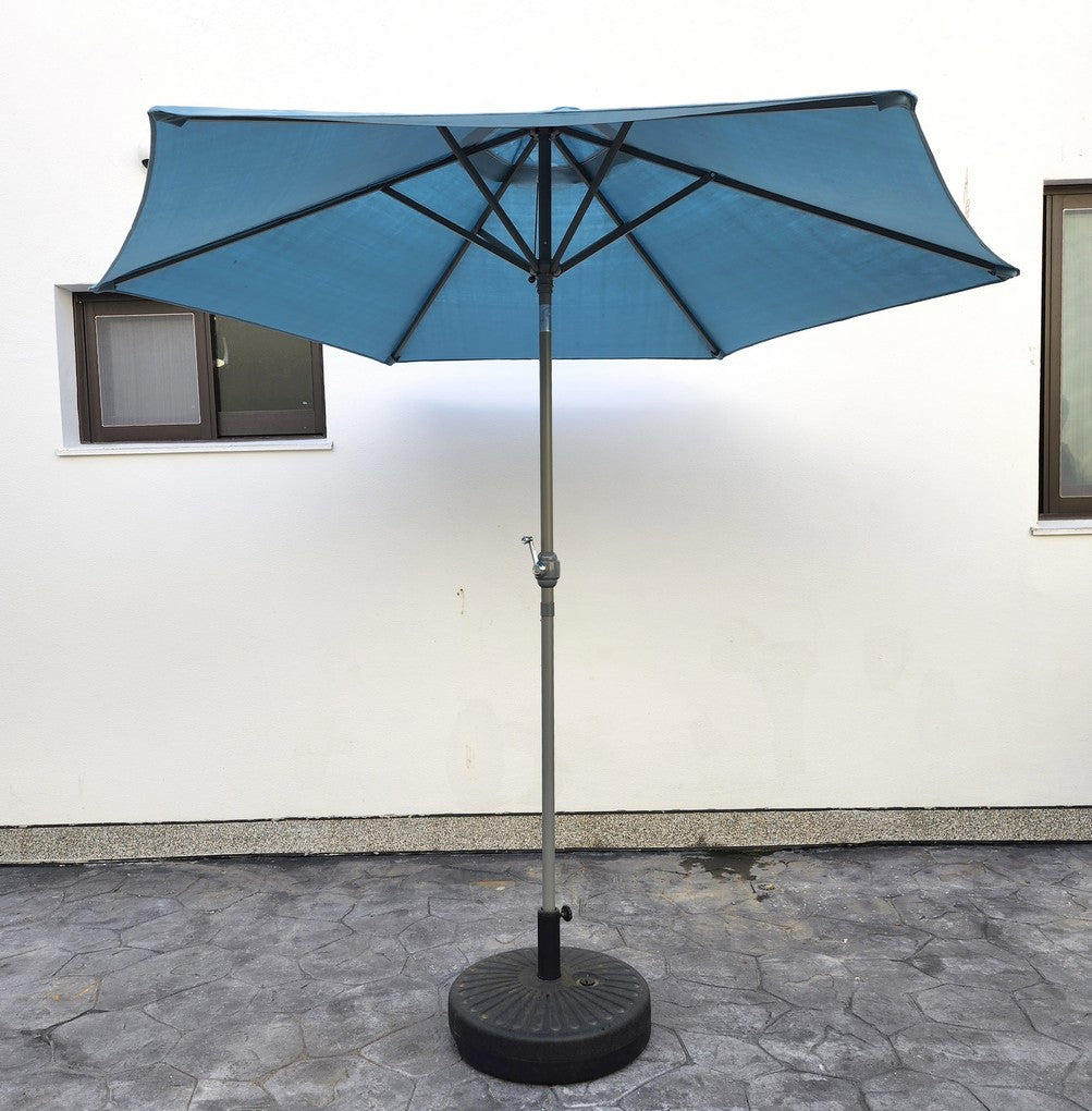 Replacement 2.4M 6 Ribs Parasol Fabric  - Olefin Ocean Blue