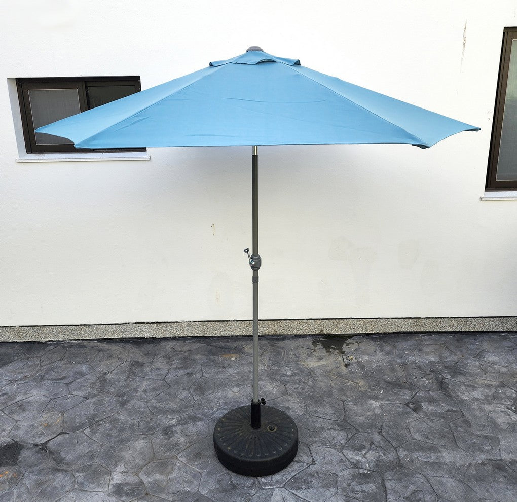 Replacement 2.4M 6 Ribs Parasol Fabric  - Olefin Ocean Blue