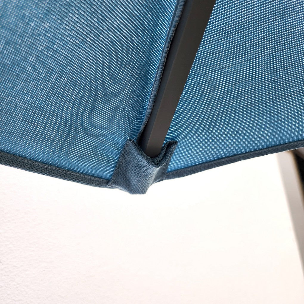 Replacement 2.4M 6 Ribs Parasol Fabric  - Olefin Ocean Blue