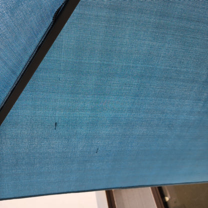 Garden Parasol Replacement Cover 2.4M 6 Ribs Fabric  - Olefin Ocean Blue
