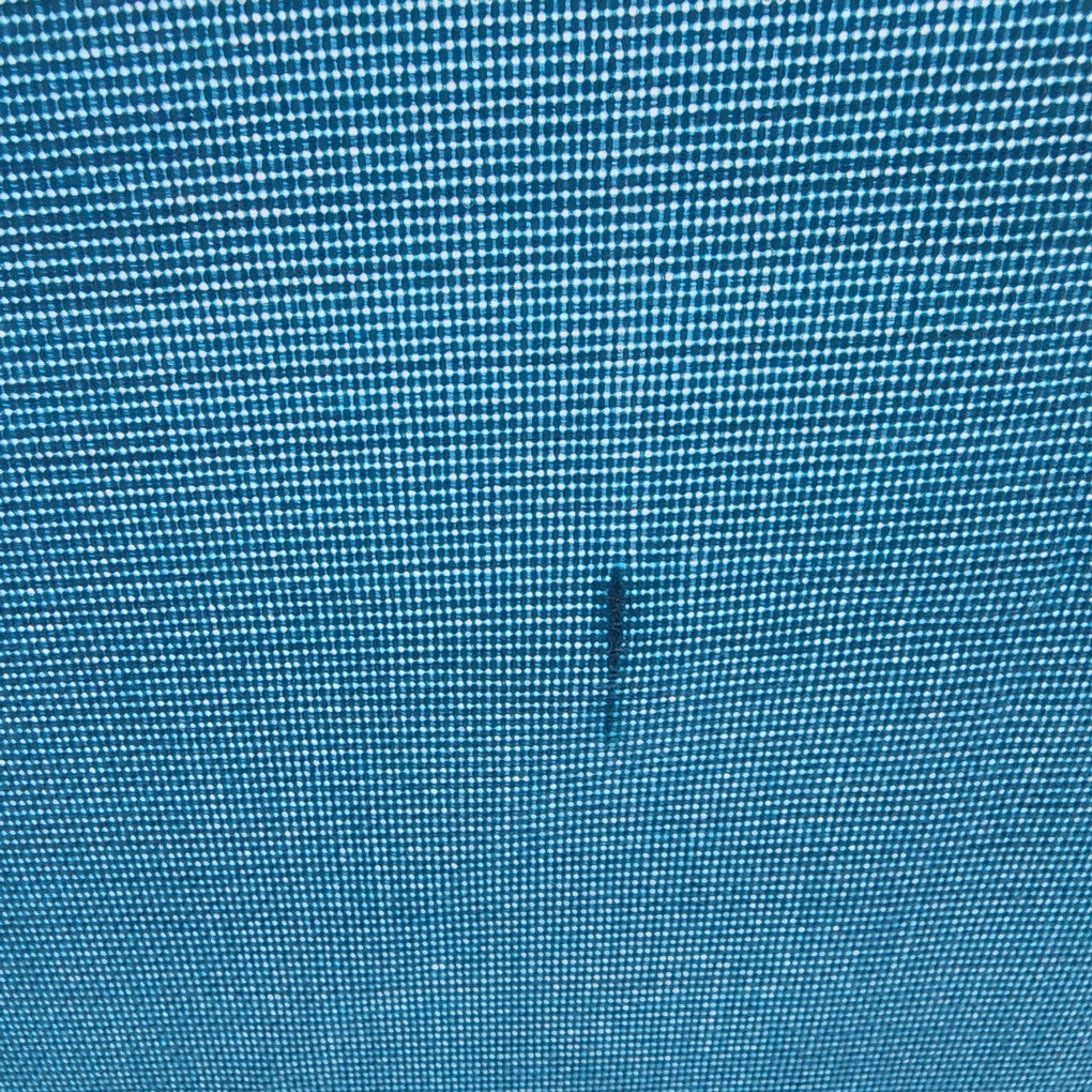 Replacement 2.7M 6 Ribs Parasol Fabric  - Olefin Ocean Blue