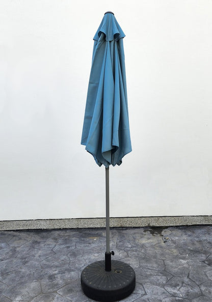 Garden Parasol Replacement Cover 2.7M 6 Ribs Fabric  - Olefin Ocean Blue