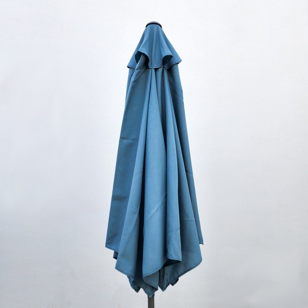 Replacement 2.7M 6 Ribs Parasol Fabric  - Olefin Ocean Blue