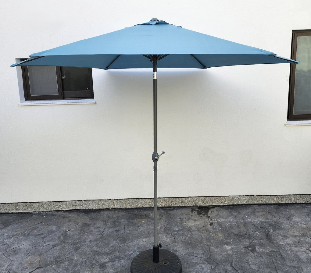 Replacement 2.7M 6 Ribs Parasol Fabric  - Olefin Ocean Blue