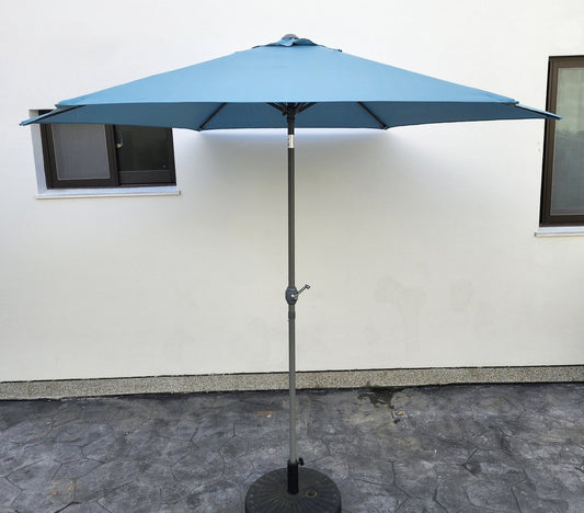 Replacement 2.7M 6 Ribs Parasol Fabric  - Olefin Ocean Blue