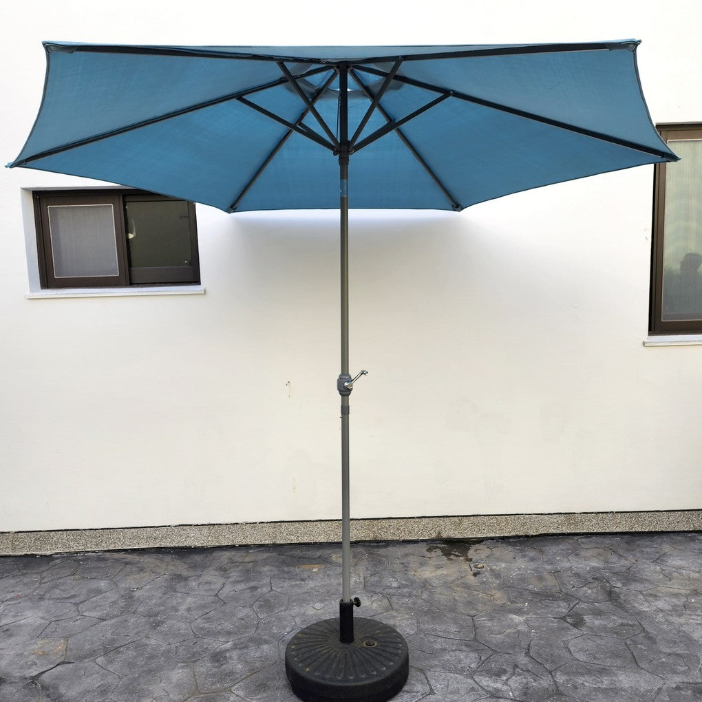 Replacement 2.7M 6 Ribs Parasol Fabric  - Olefin Ocean Blue