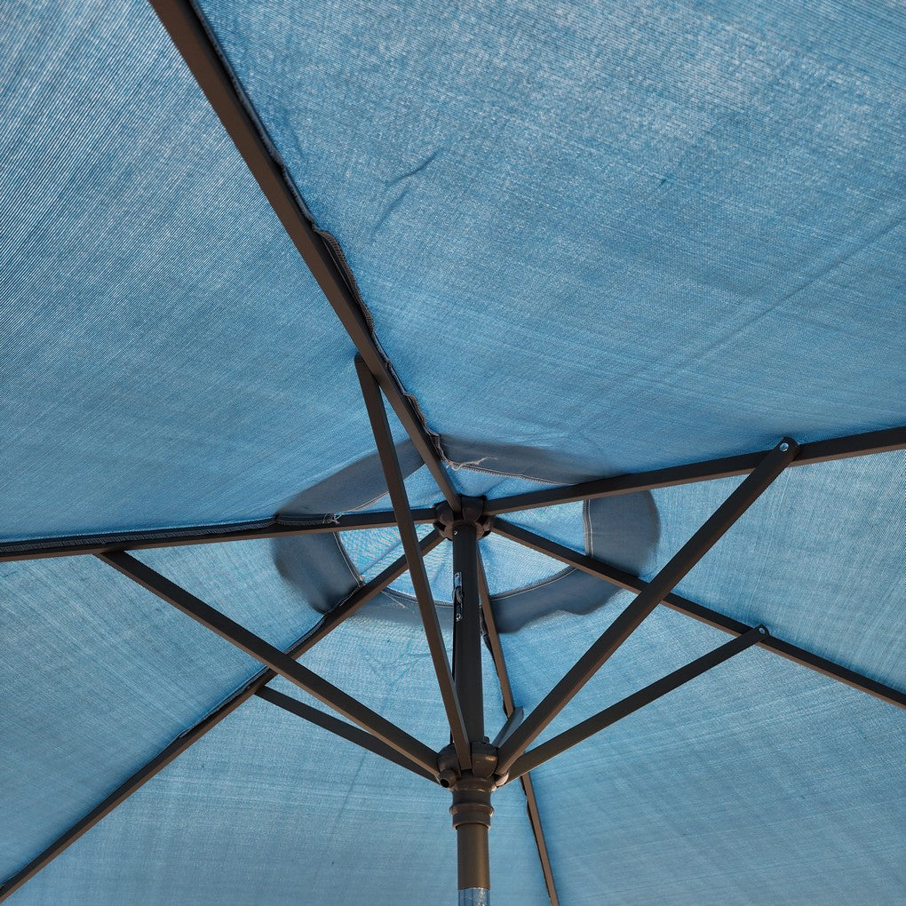 Replacement 2.7M 6 Ribs Parasol Fabric  - Olefin Ocean Blue