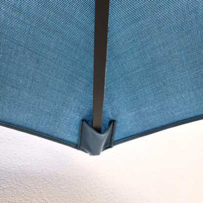 Garden Parasol Replacement Cover 2.7M 6 Ribs Fabric  - Olefin Ocean Blue