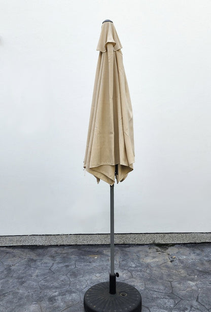 Garden Parasol Replacement Cover 2.7M 6 Ribs Fabric  - Olefin Beige