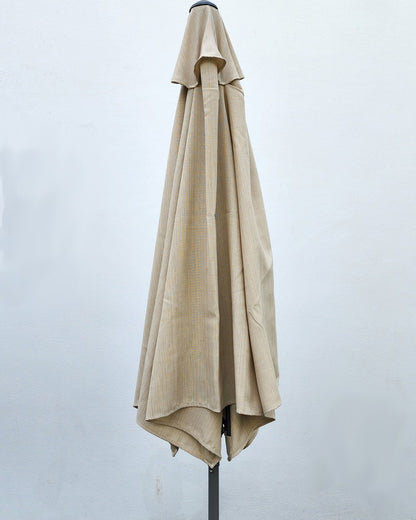Garden Parasol Replacement Cover 2.7M 6 Ribs Fabric  - Olefin Beige