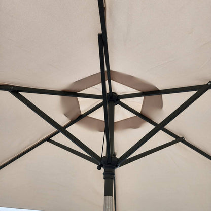 Garden Parasol Replacement Cover 2.7M 6 Ribs Fabric  - Cream