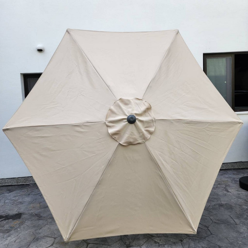 Replacement 2.7M 6 Ribs Parasol Fabric  - Cream