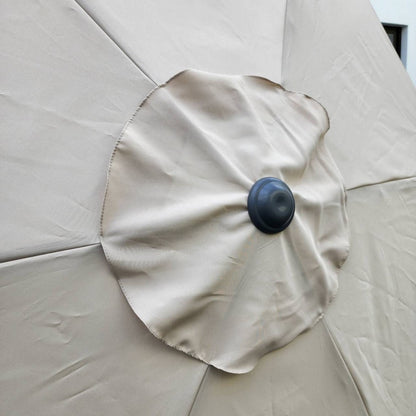 Garden Parasol Replacement Cover 2.7M 6 Ribs Fabric  - Cream