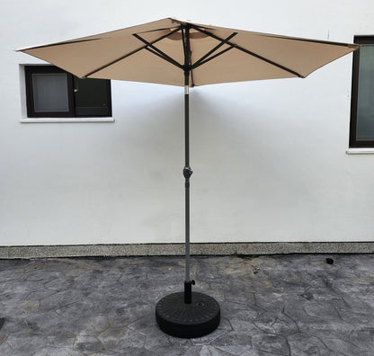 Garden Parasol Replacement Cover 2.4M 6 Ribs Fabric  - Cream