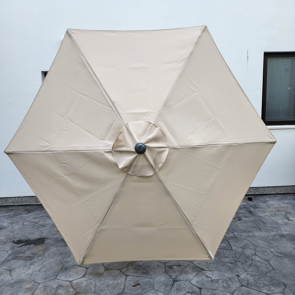 Replacement 2.4M 6 Ribs Parasol Fabric  - Cream