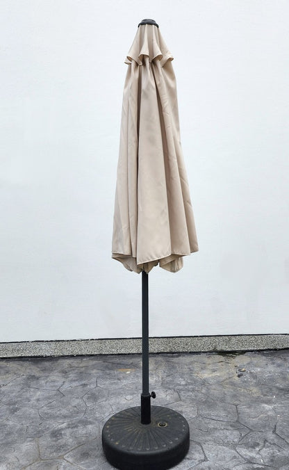 Garden Parasol Replacement Cover 2.7M 8 Ribs Fabric  - Cream