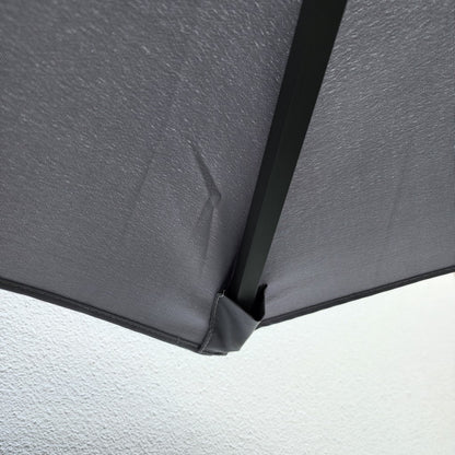Garden Parasol Replacement Cover 2.7M 6 Ribs Fabric  - Grey