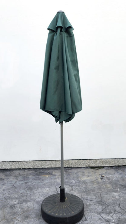 Garden Parasol Replacement Cover 2.4M 6 Ribs Fabric  - Dark Green