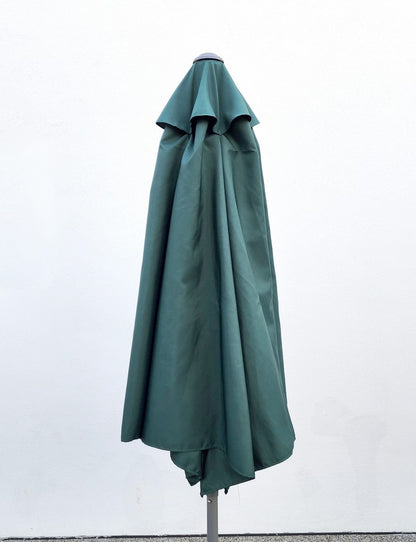 Garden Parasol Replacement Cover 2.4M 6 Ribs Fabric  - Dark Green