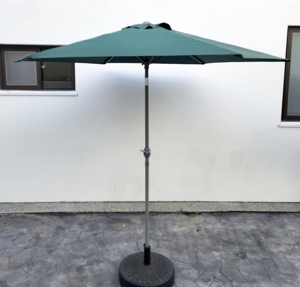 Replacement 2.4M 6 Ribs Parasol Fabric  - Dark Green
