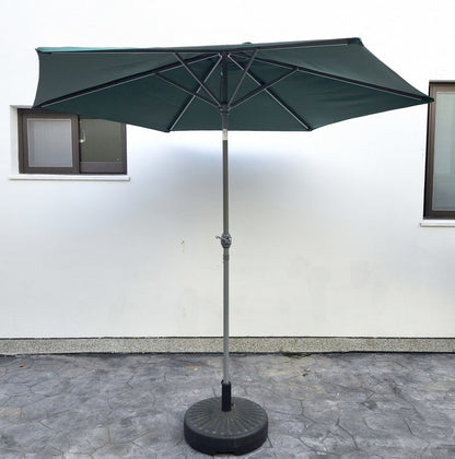 Garden Parasol Replacement Cover 2.4M 6 Ribs Fabric  - Dark Green
